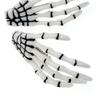 10Pcs Skeleton Hands Hair Clips 3 inch Hand Bone Shape Hair Clips Halloween Party Hair Accessories, White view 4