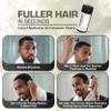 Hair Fibers for Thinning Hair - (1.05 Oz) Real Human Hair Building Fibers to Conceal Bald Spots and Thinning Hair, Root Touch Up and Volumizer, Black view 3