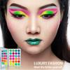 Afflano Neon Makeup Palette Eyeshadow, Glow in the Dark Colorful Eyeshadow Palette Highly Pigmented, Neon Party UV Blacklight Eye Shadow Pallet, Red Orange Pink Pressed Glitter Eyes Makeup Palette view 2