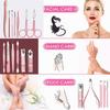 Manicure Sets For Women Gift Manicure set Prosesional, Nail Clippers Manicure Kit Pedicure Kit 18 in 1 Aceoce Luxury Manicure Pedicure Set kit Travel Gifts Choice for Women Mother Men view 2