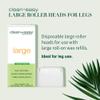 Clean + Easy Roller Heads for Waxing, Large - 2 Packs of 3 Roller Heads Each, Ideal for Legs, Arms, Back, Chest, Shoulders, and Thighs, Even Application, Hygienic, Pro-Approved Brand view 3