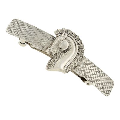 1928 Jewelry Horse Head 3.69 Inch Hair Barrette Clip (1 Pcs), Equestrian Jewellery For Women