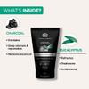The Man Company Natural Charcoal Face Scrub with Lemongrass and Eucalyptus - 3.5 Oz. | Skin Exfoliating & Detox, Anti Acne, Blackhead removing Face Scrub view 2