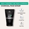 The Man Company Natural Charcoal Face Scrub with Lemongrass and Eucalyptus - 3.5 Oz. | Skin Exfoliating & Detox, Anti Acne, Blackhead removing Face Scrub view 4