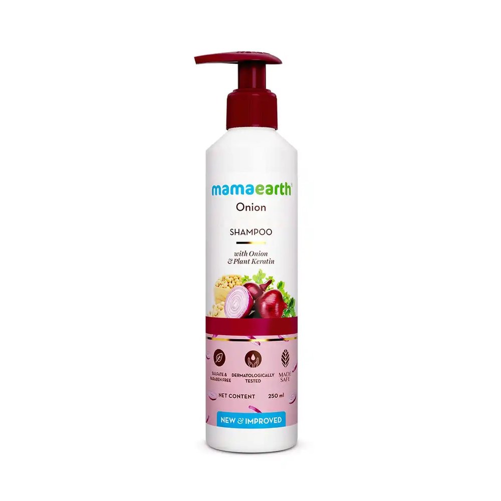 MAMAEARTH Onion Shampoo With Onion & Plant Keratin 8.45 fl oz (250ml)