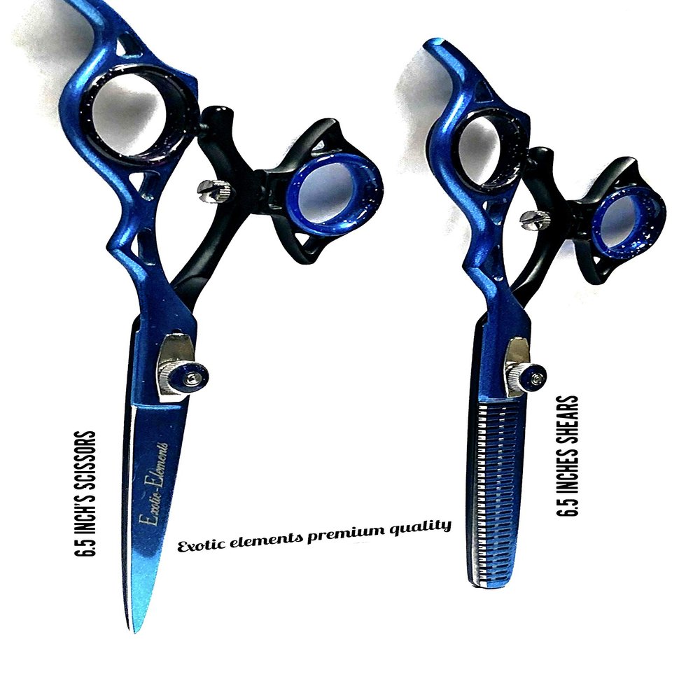 Premium All Purpose Scissors For Men - Professional Barber 6.8" Mustache Scissors - Razor Edge Beard Trimming scissors for Grooming and Trimming - Stainless Steel all purpose Cutting Scissors