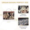 Signare Tapestry Toiletry Bag Makeup Organizer bag for Women with Cat Print Design (TOIL-CAT) view 3