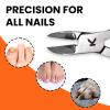 Kohm Ingrown Toenail Clippers | Super Control Cuticle Trimmer & Wide Jaws  Precision Stainless Steel Nail Nippers for Thick & Ingrown Nails | Podiatrist-Recommended Toe Nail Cutter view 3
