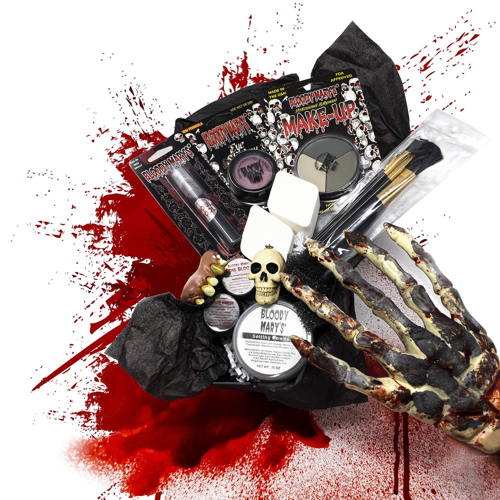 Bloody Mary DELUXE Zombie Makeup In A Coffin Kit