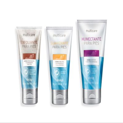 Esika Multicare Exfoliante Para Pies, Suavizante Para Pies y Humectante para Pies