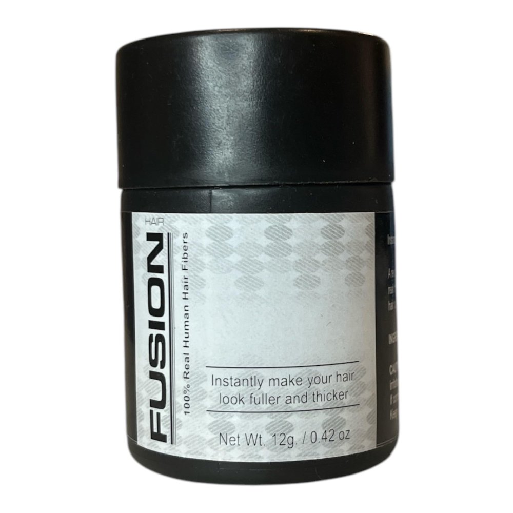 Hair Fibers for Thinning Hair - (0.42 Oz) Real Human Hair Building Fibers to Conceal Bald Spots and Thinning Hair, Root Touch Up and Volumizer, Dark Brown