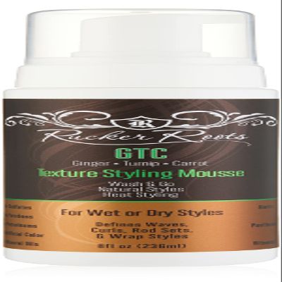 Rucker Roots Texture Styling Mousse| Wash & Go| Natural Styles| Wet or Dry Styles| Heat Styling|