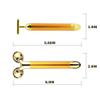 NUOMAN 2 in 1 Electric Face Massager Roller, Golden 3D Roller and T Shape Facial Roller Massager Kit view 4