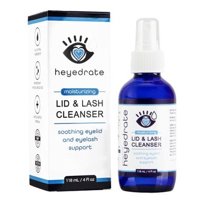 Lid and Lash Cleanser 4oz Glass Bottle Pure Hypochlorous Acid Spray for Soothing Dry Eye Irritation Daily Eyelid & Lash Cleanser
