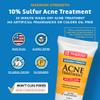 De La Cruz Sulfur Ointment - Cystic Acne Treatment for Face and Body - Daily 10 Min Spot Treatment Mask - Safe and Effective Game Changing Hormonal Acne Treatment that Clears Up Pimples - 2.6 OZ Tube view 2