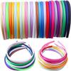 Candygirl HeadBands for Girls,DIY Satin Covered Girls Headbands,1cm Width Craft Headbands for Daily and Party(26pcs Per Pack Each Color 1pcs) view 1