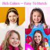 Candygirl HeadBands for Girls,DIY Satin Covered Girls Headbands,1cm Width Craft Headbands for Daily and Party(26pcs Per Pack Each Color 1pcs) view 2