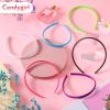 Candygirl HeadBands for Girls,DIY Satin Covered Girls Headbands,1cm Width Craft Headbands for Daily and Party(26pcs Per Pack Each Color 1pcs) view 3
