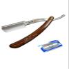 1 Quality Pro Straight Edge Razor Barber Folding Shaving Knife Wooden Handle view 1