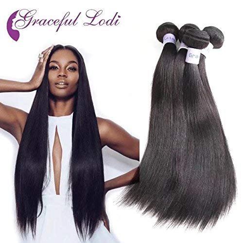 100% Brazilian Straight Virgin Hair Extension Weaves Natural Black Remy Hair 8A Unprocessed Brazilian Virgin Hair Straight 16" 18" 20"