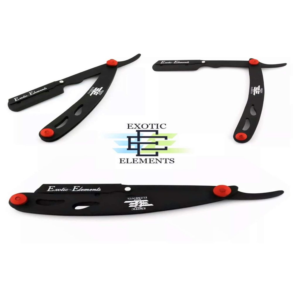 Fancy Professional Straight Edge Razor Pro Barber Shaving Knife With Free Blade