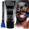 SHILLS Charcoal Mask for Men, Purifying Peel Off Mask, Face Mask Peel Off, Face Mask Deep Clean Pore, Blackhead Remover, 1 Bottle (1.69 fl. oz) and a Brush Set view 1