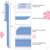 10 Pieces Eyebrow Razor for Women Facial Shaver Razor Brow Shaper Eyebrow Trimmer Dermaplaner Shaping Tool with Cover (Pink, Blue) view 2