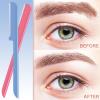10 Pieces Eyebrow Razor for Women Facial Shaver Razor Brow Shaper Eyebrow Trimmer Dermaplaner Shaping Tool with Cover (Pink, Blue) view 3