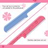 10 Pieces Eyebrow Razor for Women Facial Shaver Razor Brow Shaper Eyebrow Trimmer Dermaplaner Shaping Tool with Cover (Pink, Blue) view 4