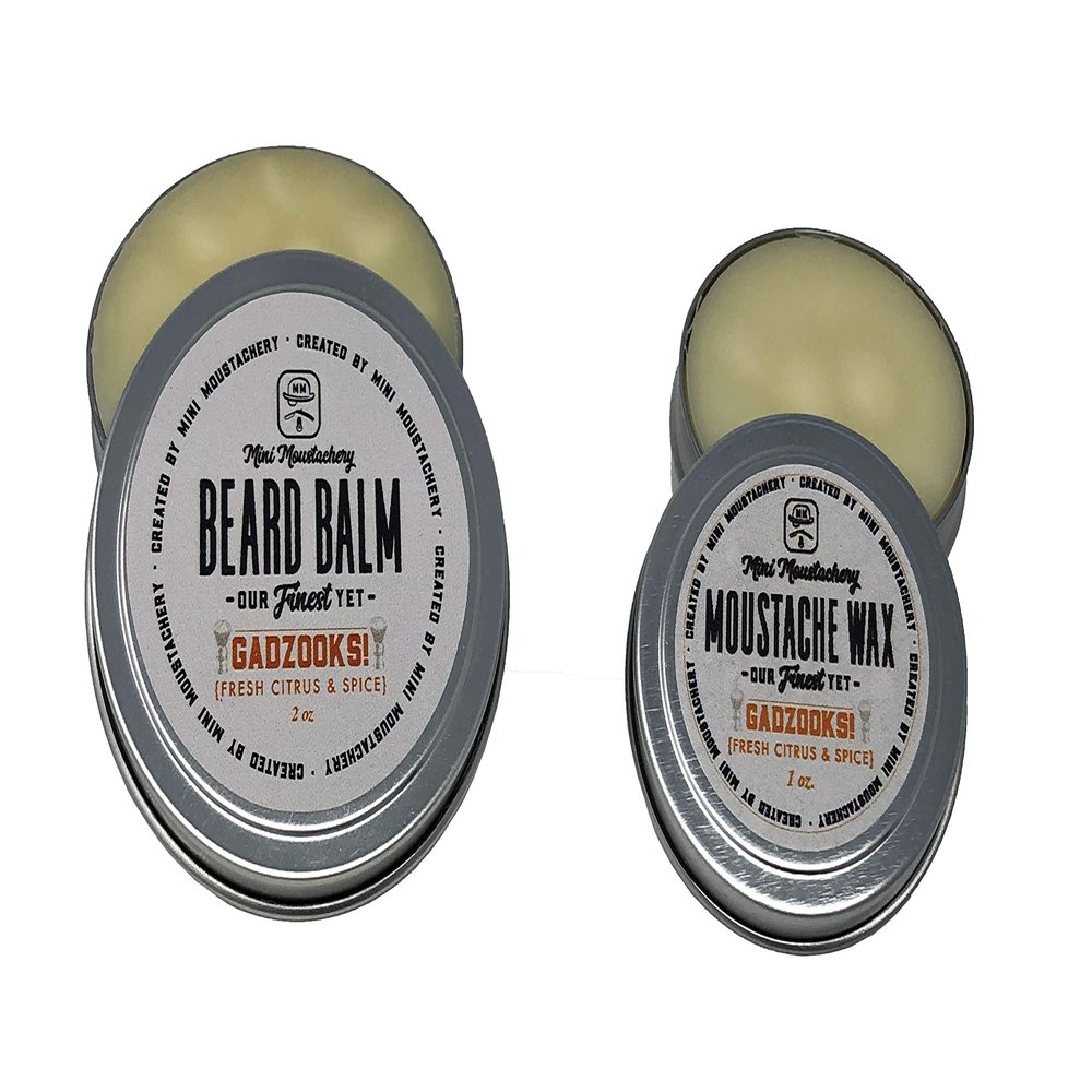 Gadzooks Mustache Wax and Gadzooks Beard Balm Gift Duo