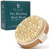 Dry Brushing Body Brush for Lymphatic Drainage & Cellulite - Natural Brustles for Wet and Dry Brushing, Body Exfoliating Brush with Massage Nodes for Soft & Smooth Skin view 1