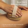 Dry Brushing Body Brush for Lymphatic Drainage & Cellulite - Natural Brustles for Wet and Dry Brushing, Body Exfoliating Brush with Massage Nodes for Soft & Smooth Skin view 3
