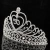 50-Year-Old Fifty Years Old Number 50 Birthday Party Austrian Rhinestone Crystal Tiara Crown With Hair Combs Cake Topper Queen Jewelry T803 Silver view 4