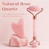 BAIMEI IcyMe Jade Roller & Gua Sha, Face Roller Redness Reducing Skin Care Tools, Self Care for Men Women, Massager for Face, Eyes, Neck, Relieve Fine Lines and Wrinkles - Rose Quartz view 4