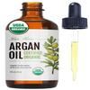 Kate Blanc Cosmetics Argan Oil for Hair, Face & Skin from Morocco (4oz, USDA Certified Organic, Cold Pressed & 100% Pure, Light) view 1