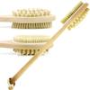 Bath & Relax Bath Body Brush Natural Bristles Long Handled Shower Back Scrubber Brush - Exfoliating Scrub Skin Brush - Back Shower Brush - Dry or Wet Body Brushing - For Men and Women view 1