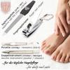 3 Swords Germany - brand quality 6 piece manicure pedicure kit set for professional finger & toe nail care with synthetic leather case - Made in Germany - colored view 3