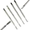 4 pcs Stainless Steel Nail Art Manicure Cuticle Spoon Pusher Remover Tool Set New Care Pedicure Salon Spa Accessories Cutter Nipper Clipper Cut & Cleaner Nippers Grooming Kit (Square) view 1