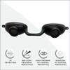 Super Sunnies Flex UV Eye Protection, FDA Compliant Tanning Bed Goggles, Red Light Therapy Glasses - Black view 2