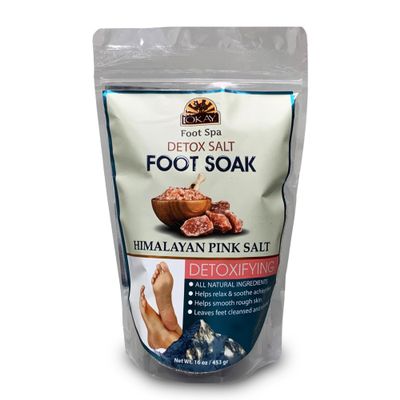 Himalayan Pink Salt Soothing Mineral Soak Leaves Feet Feeling Cleansed,Refreshed and Relaxed No Parabens,No Silicones,No Sulfates For All Skin Types Made In USA 16oz
