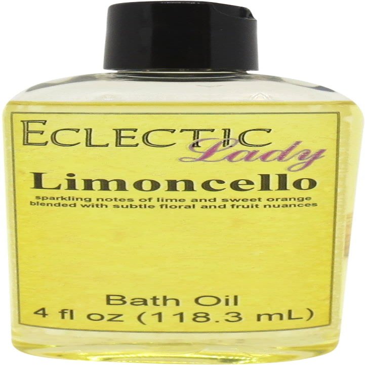 Limoncello Bath Oil, Scented Body Oil, Relaxing Bathing Oil, 4 oz