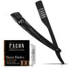 Facn Straight Razors for Men - Professional Barber Straight Edge Razor Kit with 100 Blades, Wooden Stainless Steel Barbero Shaver for a Smooth & Precise Shave, Premium Barber Razor for Men's Shaving view 1
