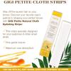 GiGi Waxing Strips for Hair Waxing - Facial Wax Strips for Hair Removal, Petite Cloth Epilating Strip, 4 Pack view 3