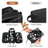 Elviros Toiletry Bag for Men, Large Travel Shaving Dopp Kit Water-resistant Bathroom Toiletries Organizer PU Leather Cosmetic Bags view 4