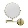 GURUN 8" Wall Mounted Makeup Mirror with 10X Magnification,Two-Sided Swivel Bathroom Mirror,Antique Satin Brass Finish M1306K(8in,10x) view 1
