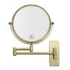 GURUN 8-Inch Double-Sided Wall Mount Makeup Mirror Antique Satin Brass with 7X Magnification Bathroom Mirror for Hotel Antique Satin Brass M1406K(8in,7X) view 1