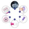Portable Travel Bottles, Leakproof Silicone Travel Bottles Set, TSA Approved Travel Size Cosmetic Toiletries Containers Accessories Set for Shampoo Conditioner Facial Cleanser Cream view 4