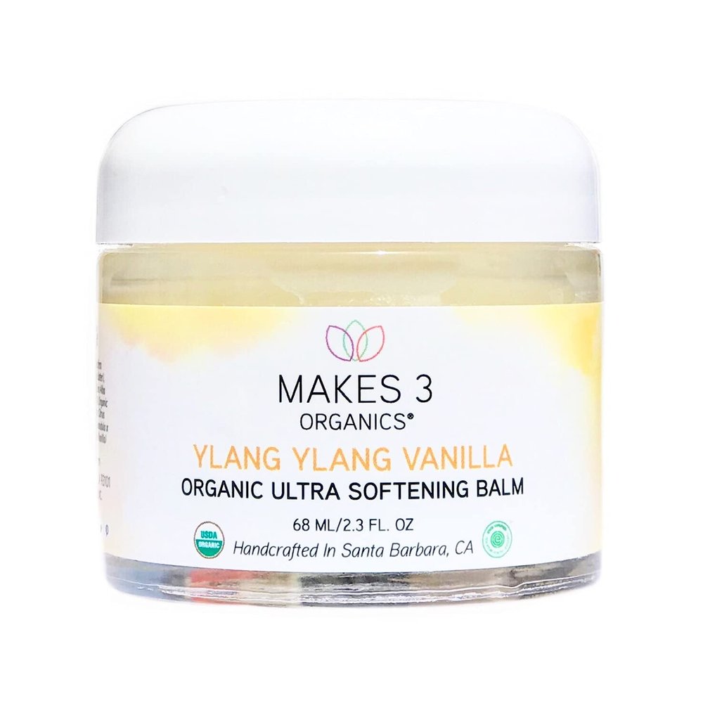 Makes 3 Organics - Ylang Ylang Vanilla Organic Ultra Softening Balm (2.3 Oz)