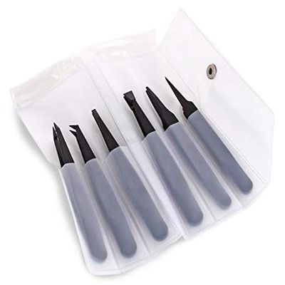 6 Carbon Fiber Tweezers: 702A, 705, 707, 708, 709, 710