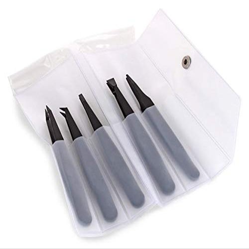 5 Carbon Fiber Tweezers: 702A, 707, 708, 709, 710